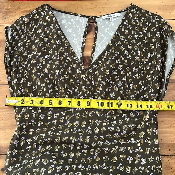 Madewell wide v-neck midi dress size 4 - Picture 13 of 15